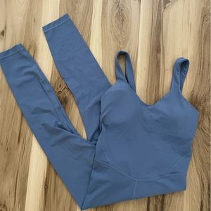 Lululemon Size 6 Align 25inch Bodysuit in Water Drop